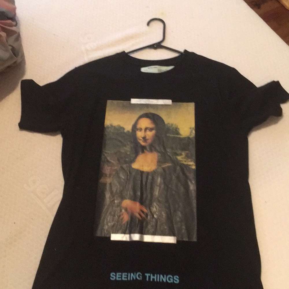 Mona Lisa off-white tee shirt